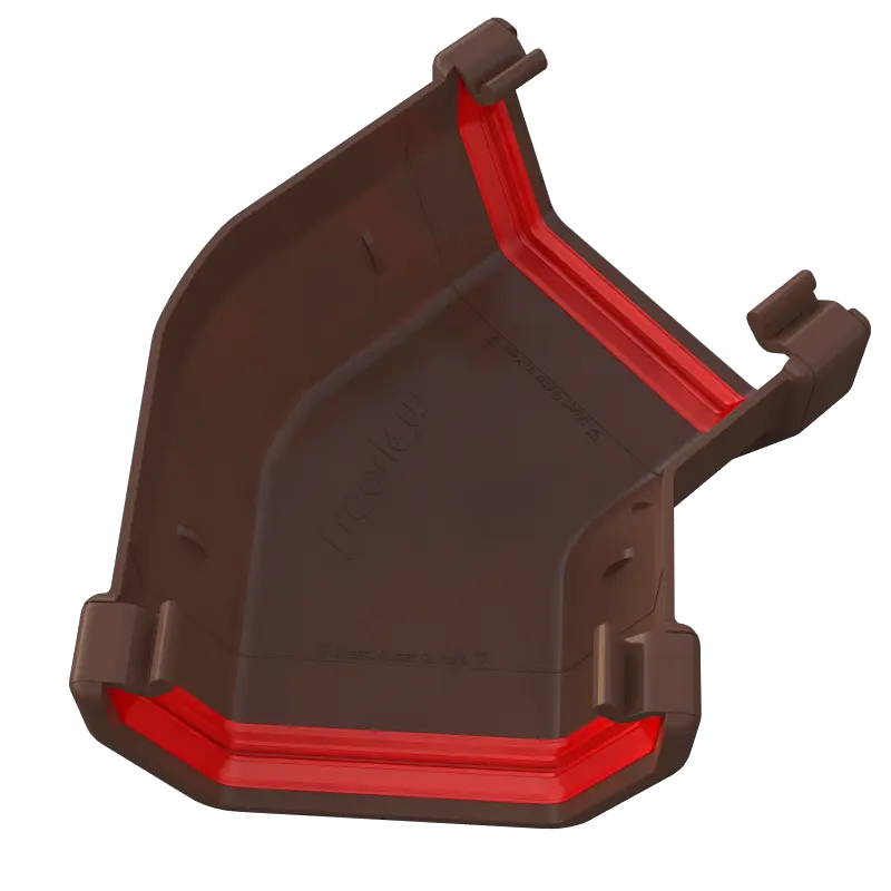 Freeflow Square Gutter 135° Angle Corner