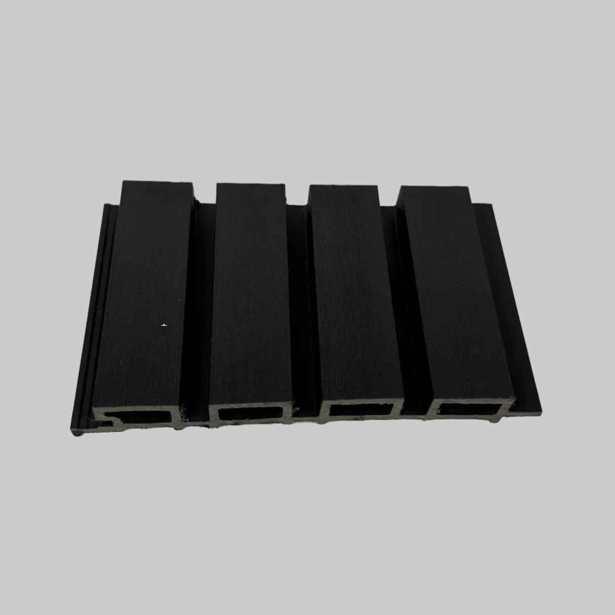 Black Slatted Composite Cladding Sample
