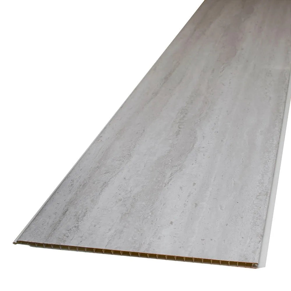 Rectangular sheet of gray material on a white background