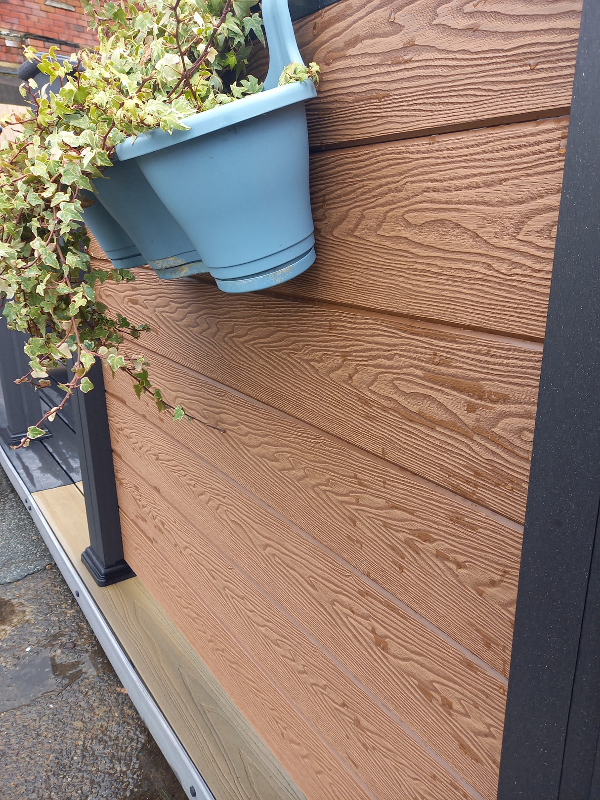 teak composite fence panels