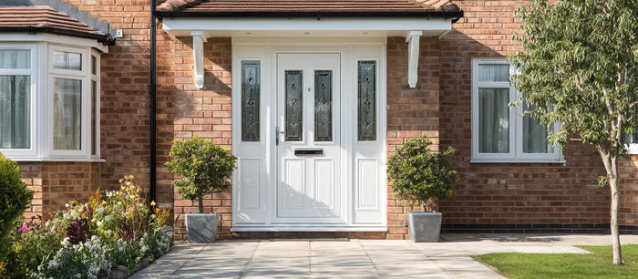 a newley fitted upvc door