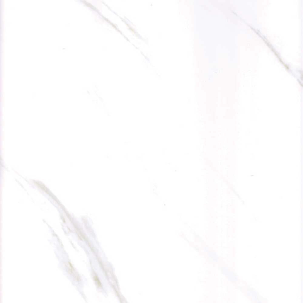Carrera gloss interior wall panel, glossy white marble-effect finish with grey veining