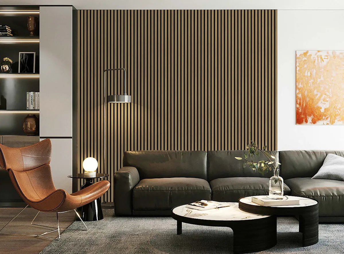 Zest Acoustic Slat Wall Panels – 600mm x 2600mm x 18mm