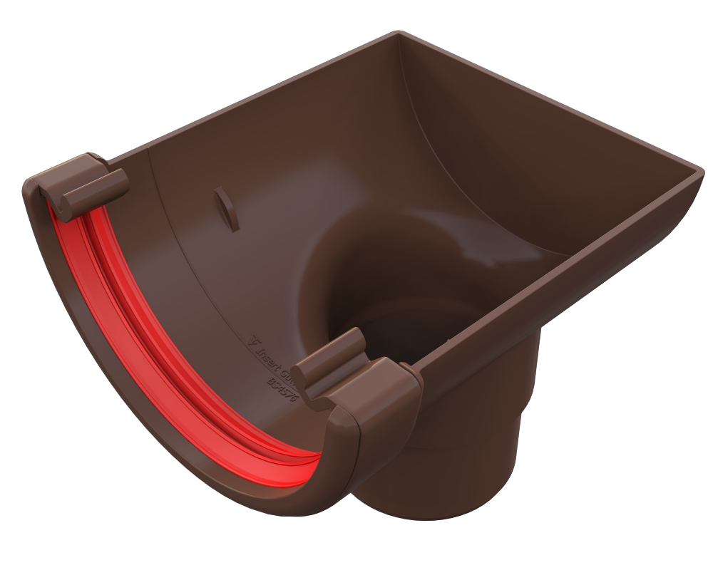 Freeflow Half Round Stop End Outlet