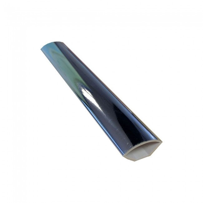 Chrome Quadrant Finishing Trim 2.6mtrs x 20mm