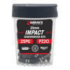 25mm Impact S/D Bit - PZ2 (25 Pcs Pack)