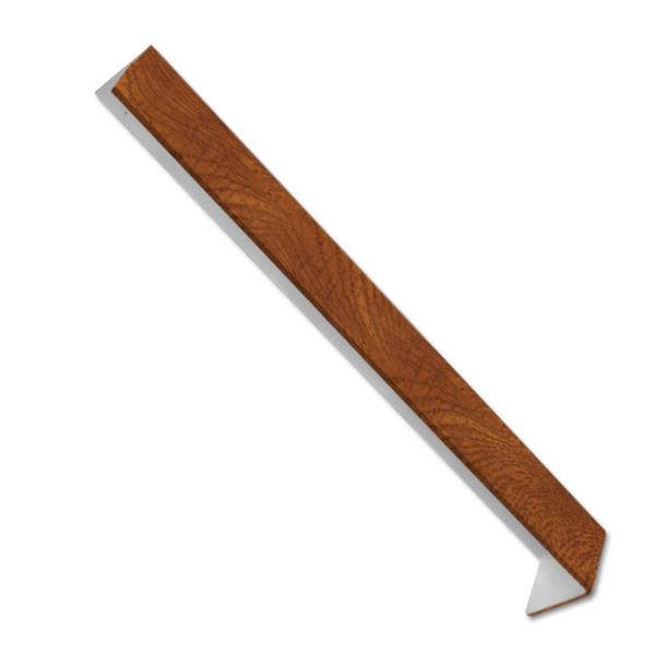 300mm Square Light Oak UPVC Fascia Joint