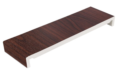 Double edge rosewood fascia board for uPVC roofline installation