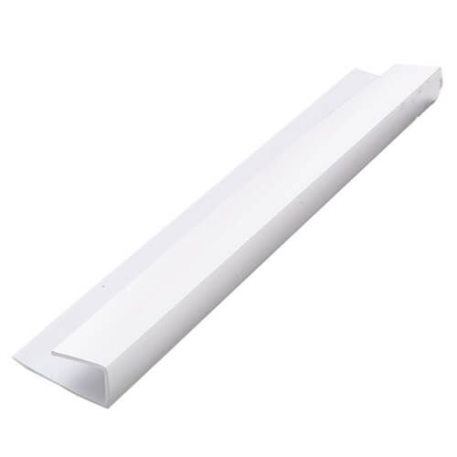 8mm U Edge End Trim White 2.6mtrs