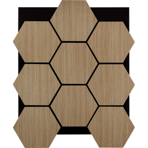 Acoustic Honeycomb Tile in beech. 810mm x 660mm  x 18mm