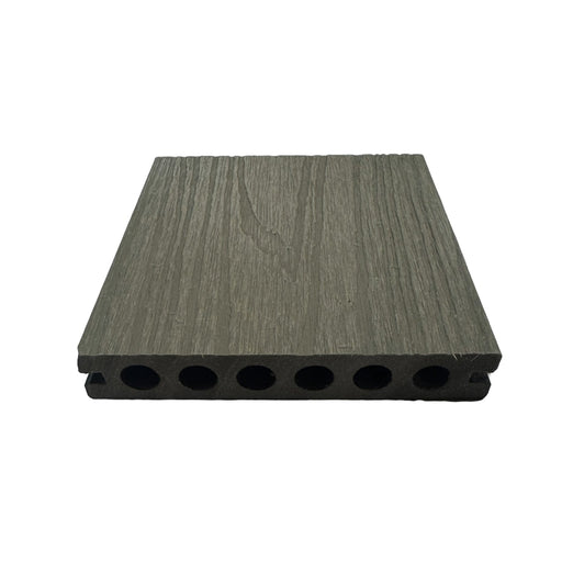 SixCore 4.8m capped composite decking board – Antique Grey woodgrain