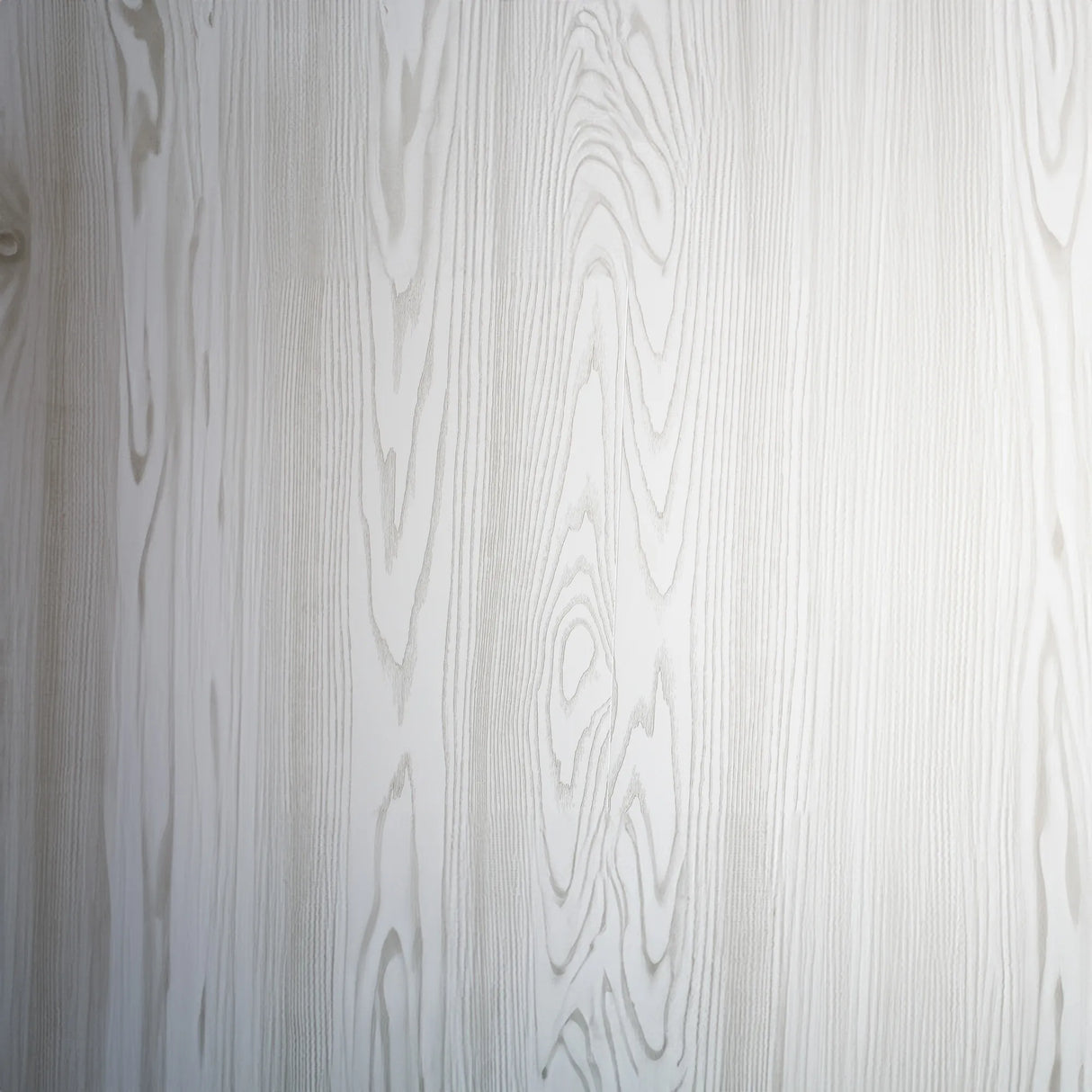Ash white interior wall panel, white wood-effect finish
