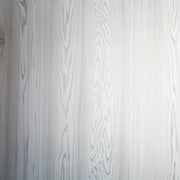 Ash white interior wall panel, white wood-effect finish