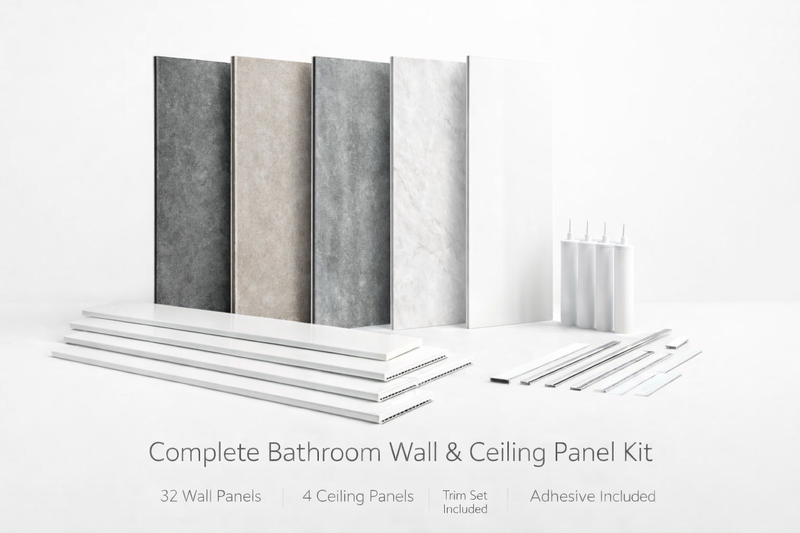 Bathroom-panel kit, 