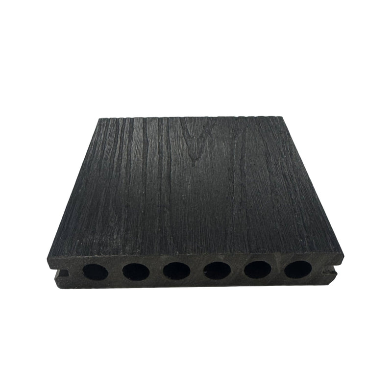 SixCore 4.8m capped composite decking board – Charcoal Black woodgrain