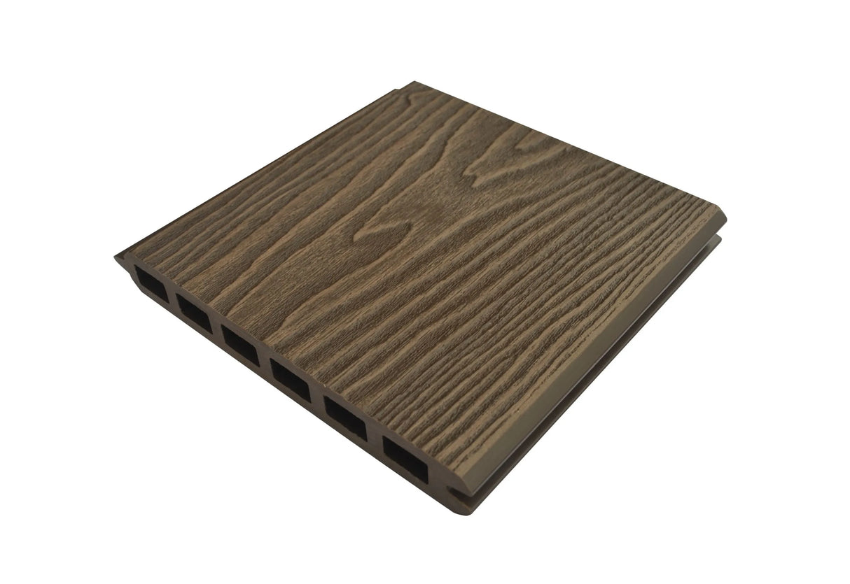 Chocolate composite fence board product image sample