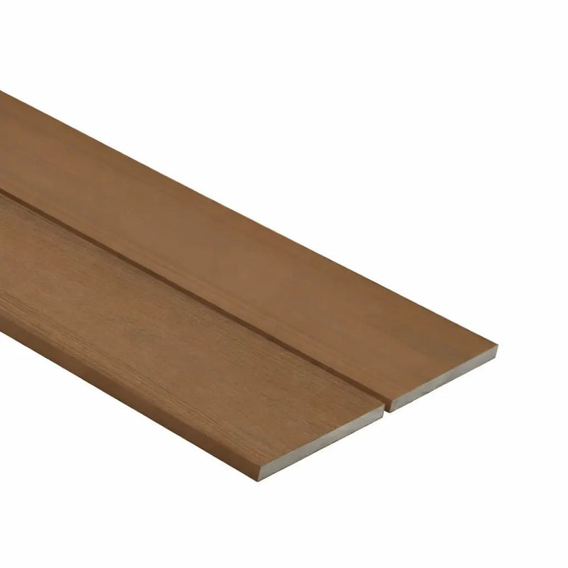 Composite decking fascia teak
