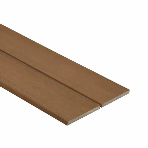Composite decking fascia teak