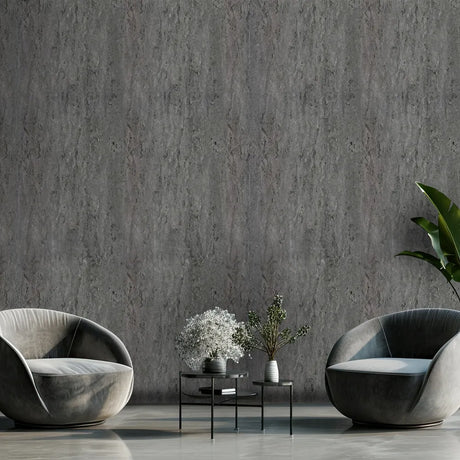 Concrete Grey Room set fitted wall panels in a modern lounge area