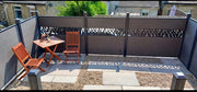 Black Decorative Fencing Screen - 1830mm x 250mm
