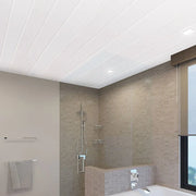 Ash "V" Groove Panel - White - 4500mm (L) x 165mm (W) x 10mm (D)