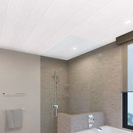 Ash "V" Groove Panel - White - 4500mm (L) x 165mm (W) x 10mm (D)