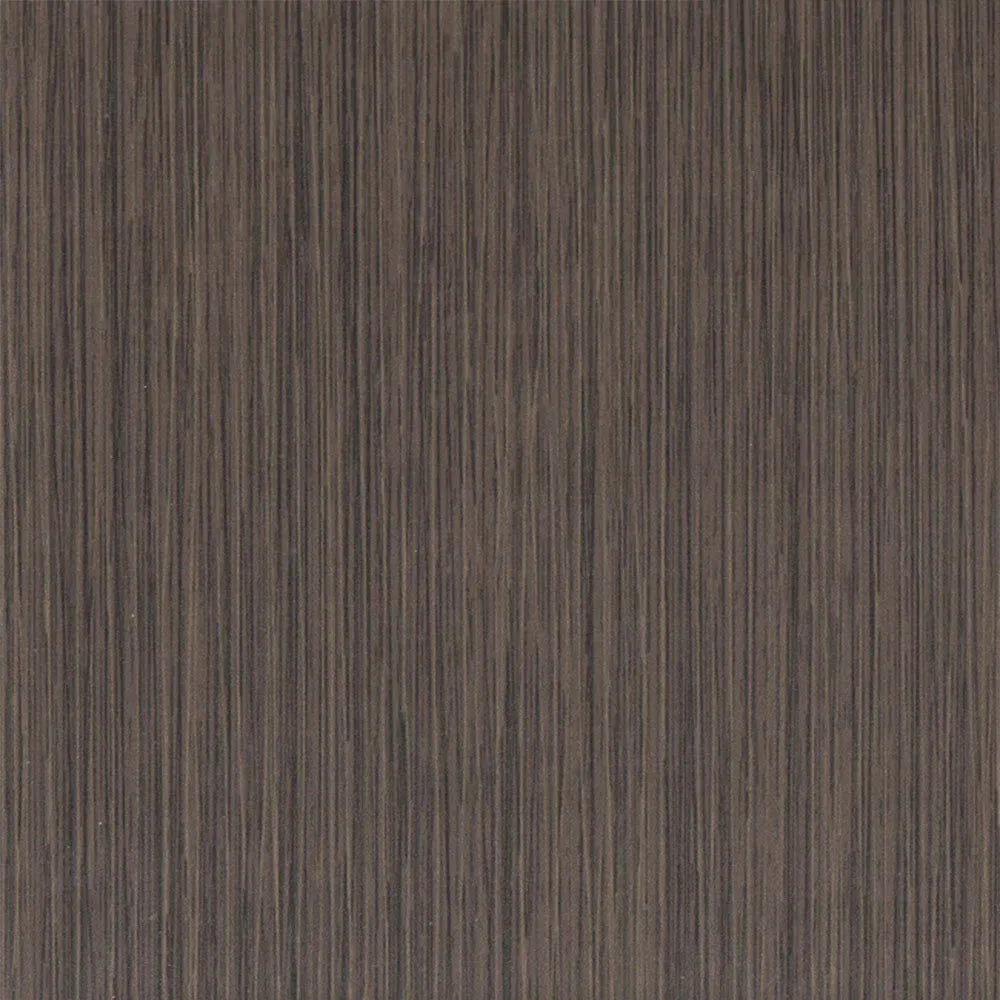 Dark brown wood grain texture with vertical linear patterns.