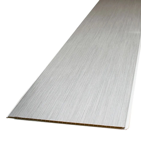 Silver honeycomb panel on a white background