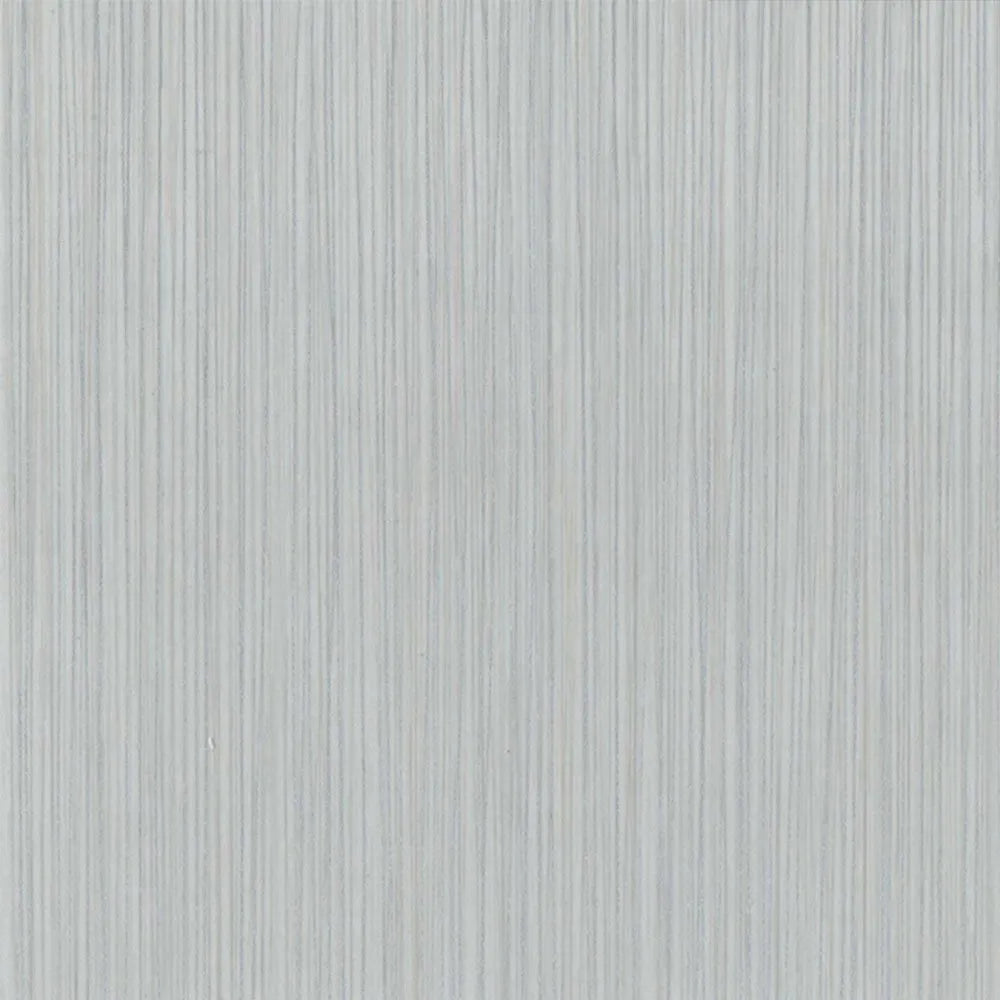 A close-up of a light gray textured surface with fine vertical striations, resembling brushed metal or a matte material swatch.