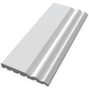 PVC Ogee White Skirting 125mm x 5000mm