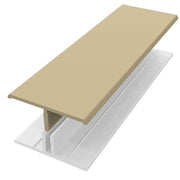 2 Part Joint Trim H Section 3m Fortex in Cappuccino