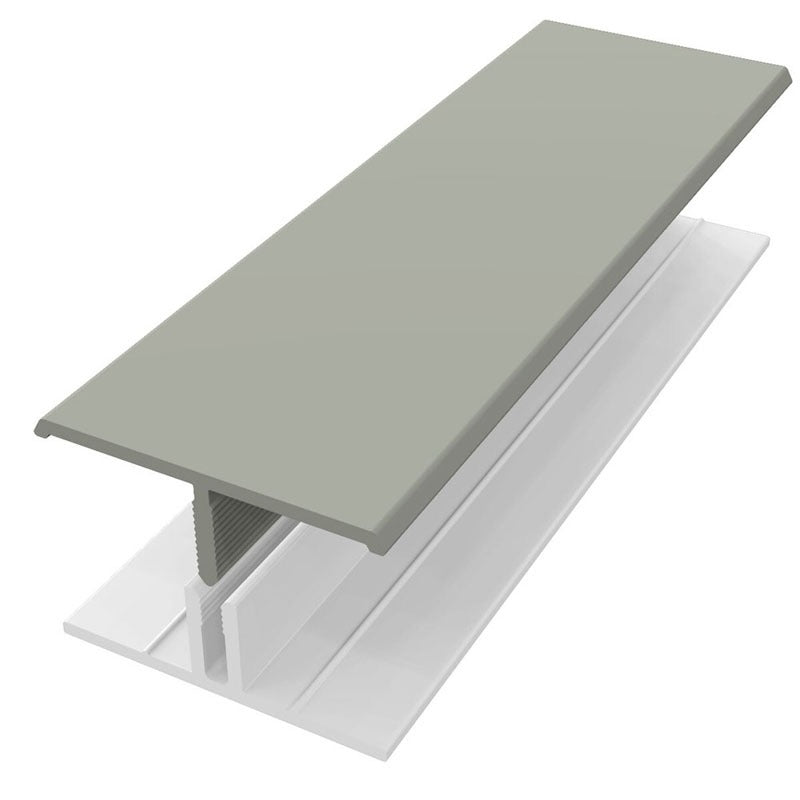 2 Part Joint Trim H Section 3m Fortex in Misty Grey