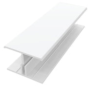 2 Part Joint Trim H Section 3m Fortex in White