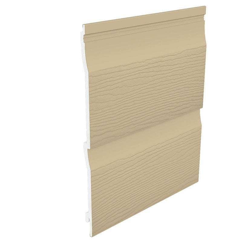 Fortex Double Shiplap Cladding in Cappuccino