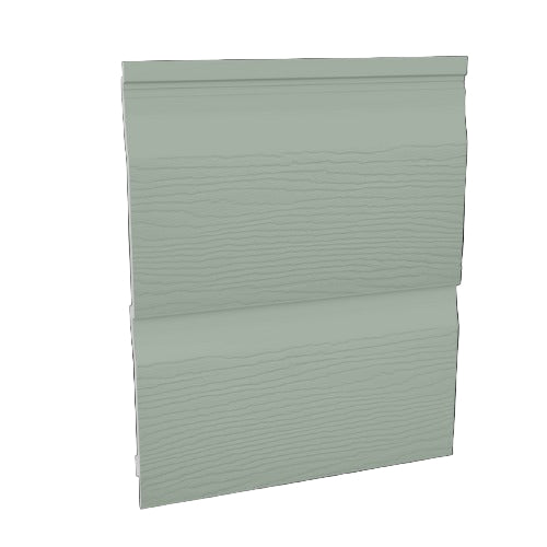 Fortex Double Shiplap Cladding in Sage Green