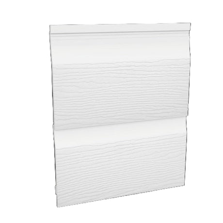 Fortex Double Shiplap Cladding in White