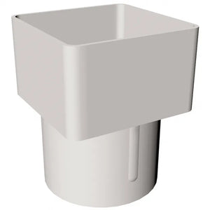 Freeflow 65mm Square to 68mm Round Down pipe Adapter