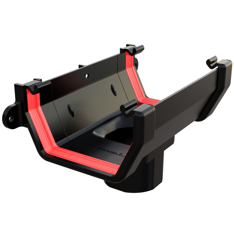 Freeflow Square Running Outlet