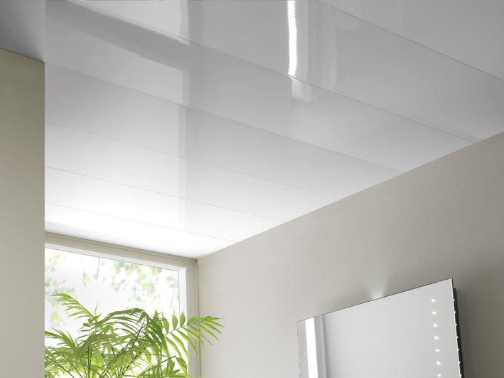 Gloss White Ceiling Cladding -  2m x 250mm x 5mm