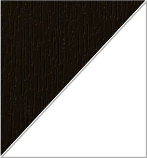 Black Brown on White