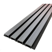 Grey v black slat cladding