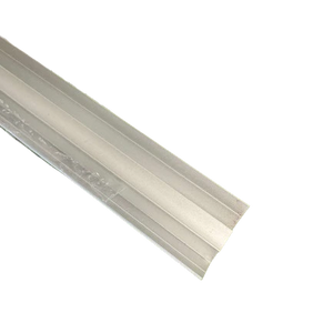 Metallic strip on a white background
