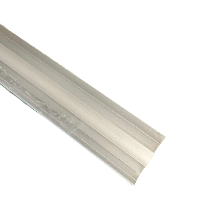 Metallic strip on a white background