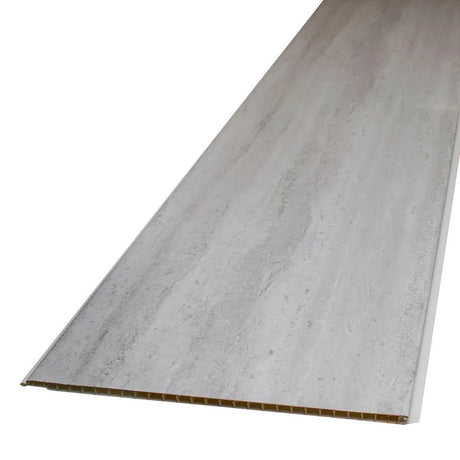 Rectangular sheet of gray material on a white background