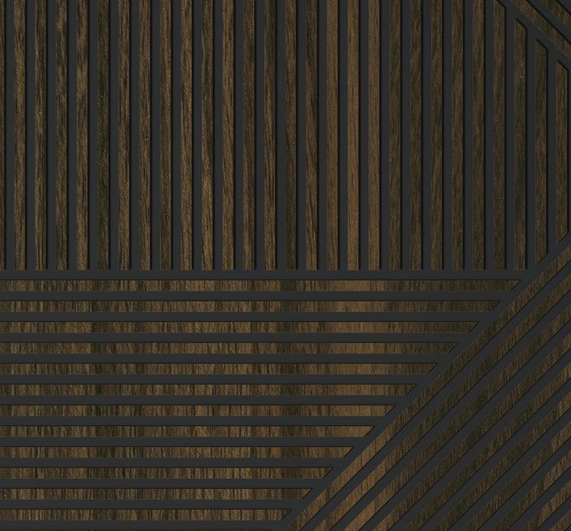 MDF Puzzle Wall Tile – 600 x 600 x 9mm in Walnut