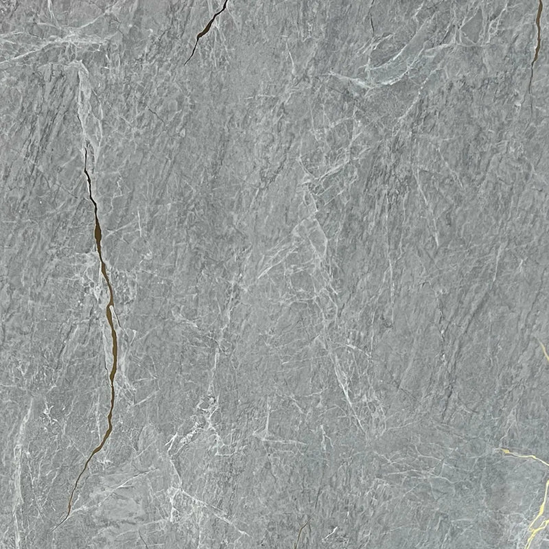 Neptune grey marble interior wall panel, grey marble-effect finish with white and gold veining