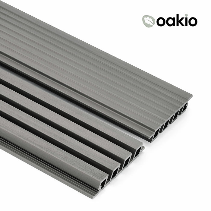 Oakio Proshield Slatted Cladding - Stone Grey