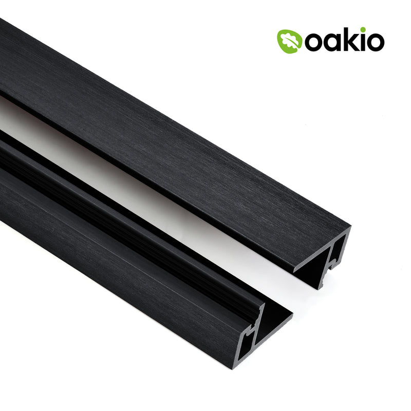Oakio Proshield Slatted Cladding Starter Trim - Charcoal