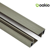 Oakio Proshield Slatted Cladding Starter Trim - Stone Grey