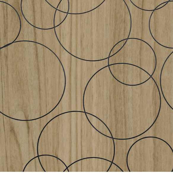 Puzzle Wall Tile - Bubble - 600mm x 600mm x 8mm - Beech
